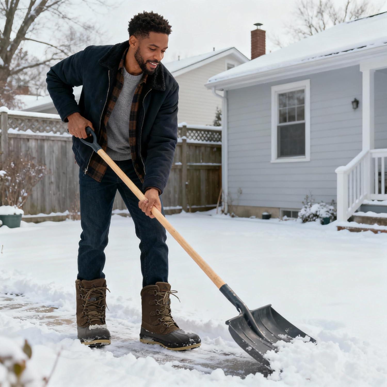 imageNORTIV 8 Mens Insulated Waterproof Work Winter Snow BootsKhakiBrown