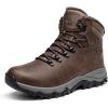 imageNORTIV 8 Mens Hiking Winter Snow Insulated Waterproof Outdoor BootsAll Browm