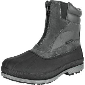 NORTIV 8 Men’s Insulated Waterproof Winter Snow Boots Warm Outdoor Boots for Cold Weather(Grey/Black)