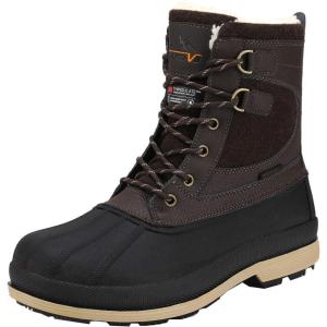 NORTIV 8 Men’s Waterproof Winter Snow Boots AVENUE(Dark/Brown/Black)