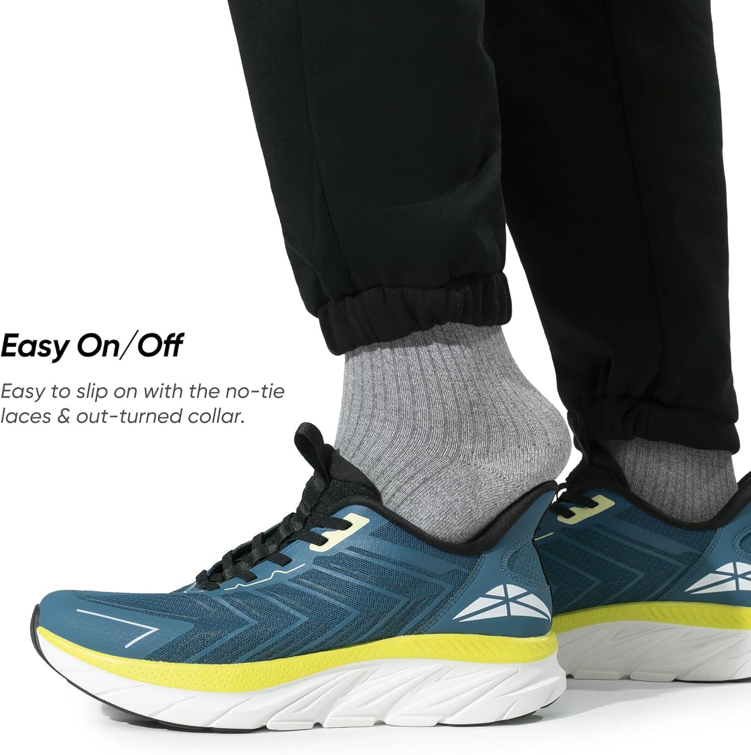 imageMens Slip On Walking Shoes Running Comfortable Tennis Breathable Non Slip Athletic Gym Workout Cross Training Fashion SneakersTrue Blue