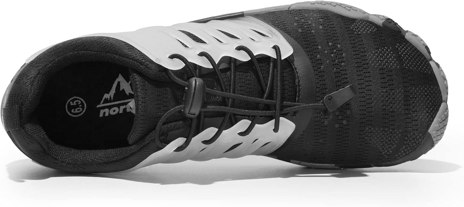 imageNORTIV 8 Athletic Hiking Water Shoes for Women Qucik Dry Barefoot Walking Kayaking Surfing Training Beach Shoes Size 8 Black SNWS231W