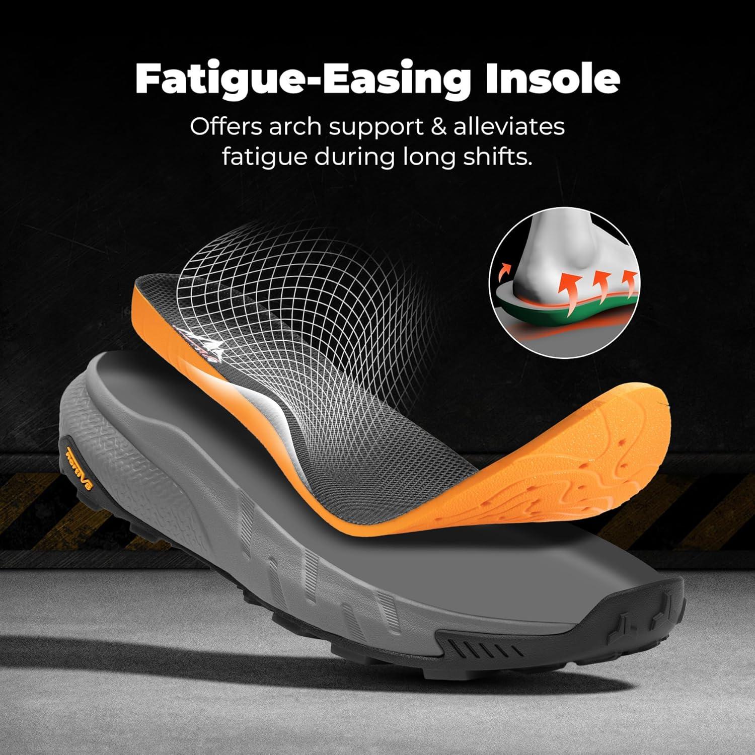 imageNORTIV 8 Composite Toe Boots for Men Waterproof Lightweight NonSlip ASTM F241224 ampamp ASTM F291324 Safety Work Boots for Warehouse ampamp Construction VaporGuardNanoBrown