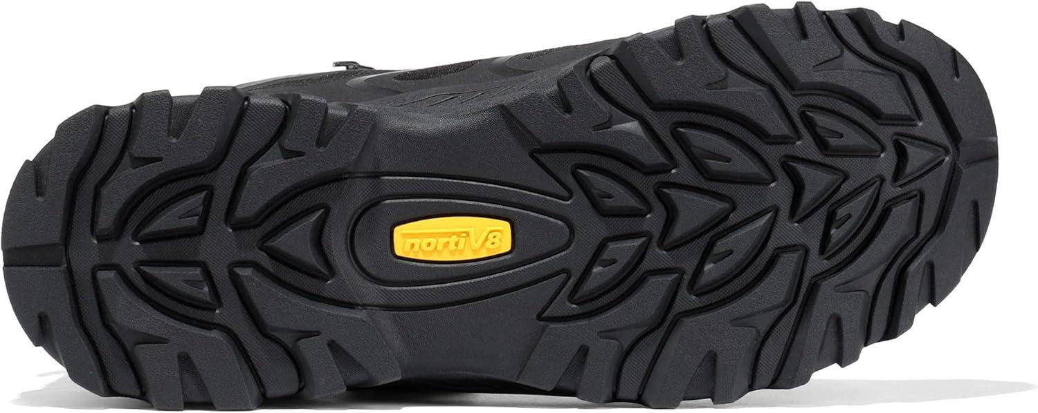 imageNORTIV 8 Mens Ankle High Waterproof Hiking Boots Outdoor Lightweight Shoes Trekking Trails ArmadilloAll Black