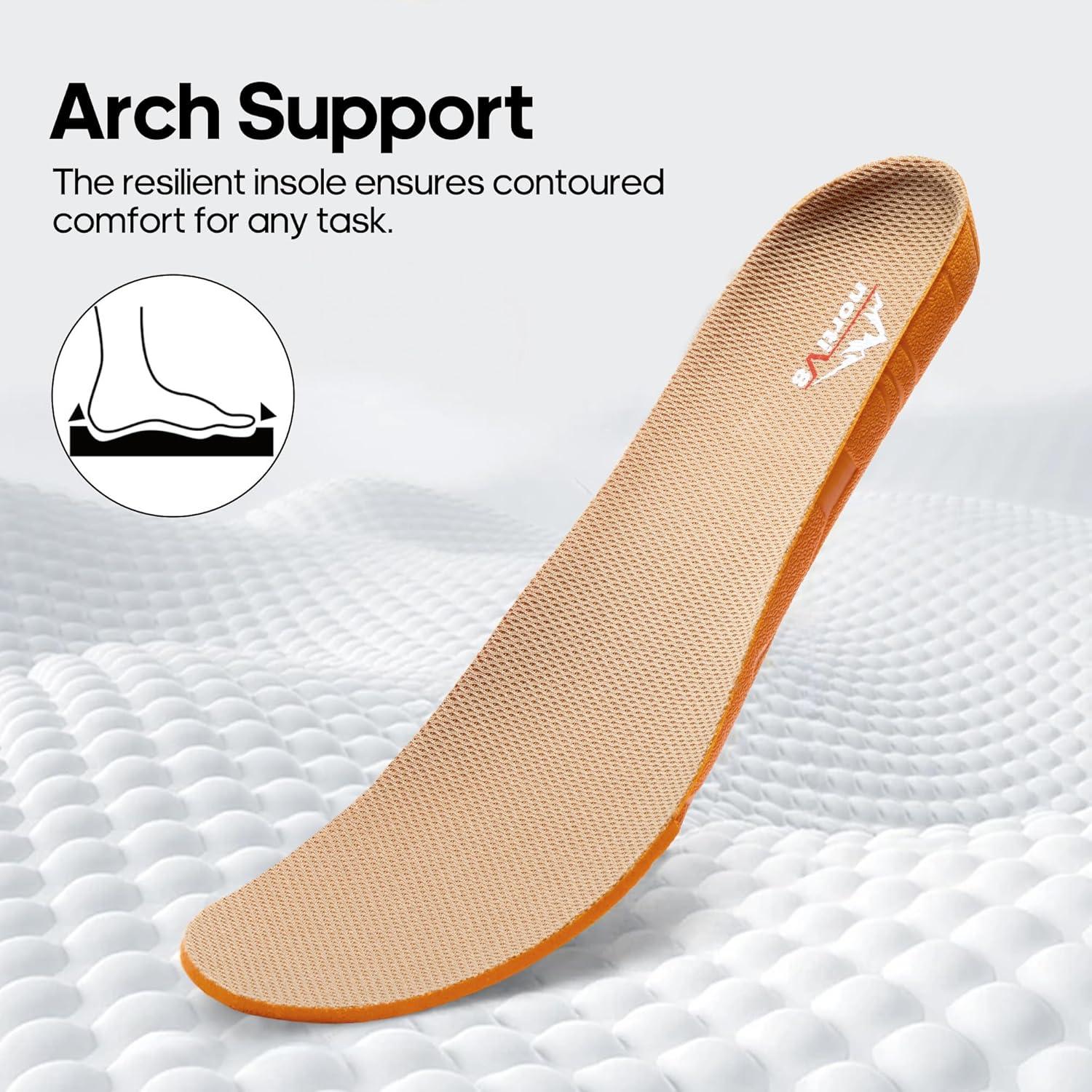 imageNORTIV 8 Mens Breathable Military Tactical Combat Boots Side Zipper Arch Support Leather Lightweight Motorcycle Work Hiking Boots 8 Inches DesertStormSand