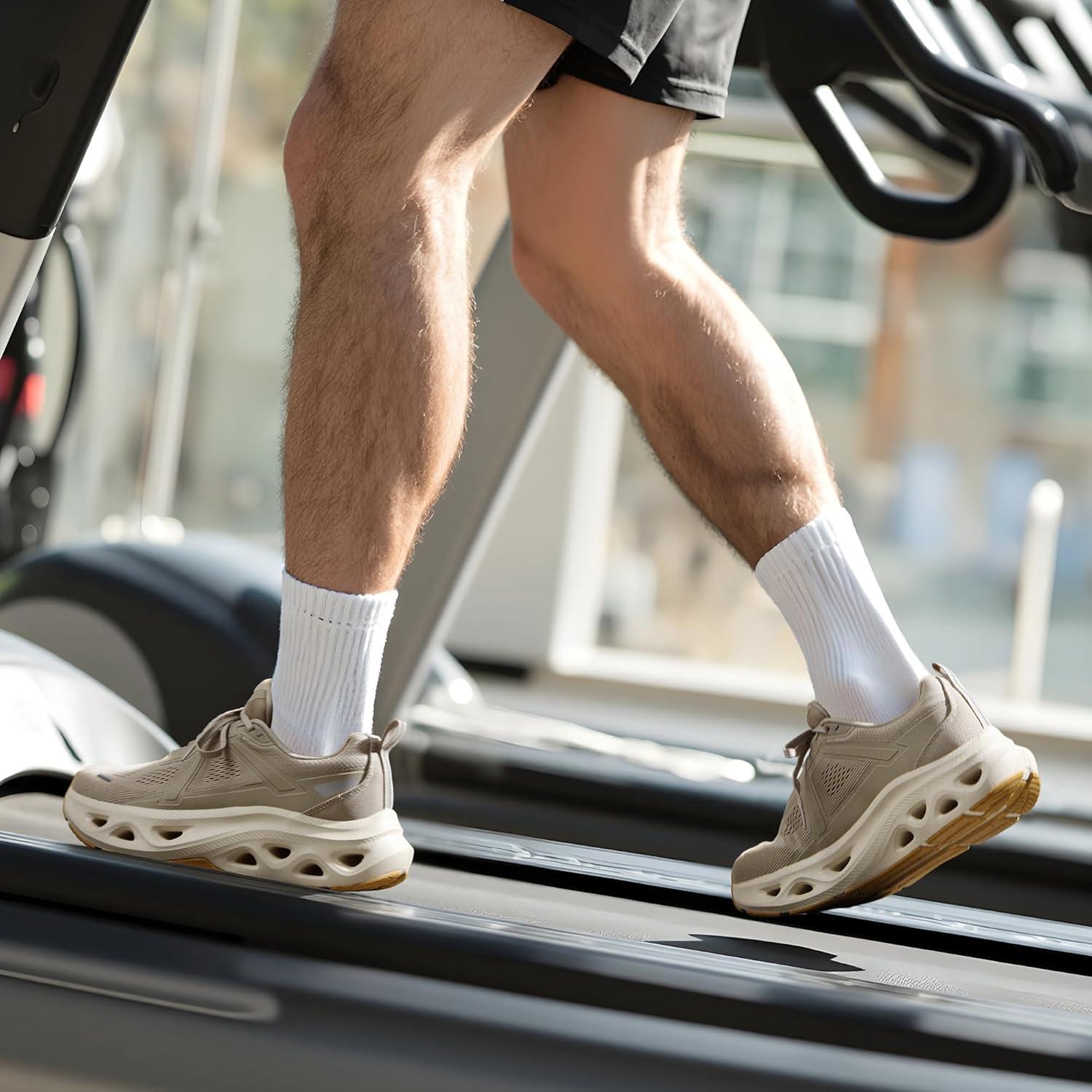 imageNORTIV 8 Mens Comfortable Walking Shoes MovePropel Athletic Breathable Gym Workout Tennis Jogging Cross Training Non Slip Fashion Running SneakersApricot