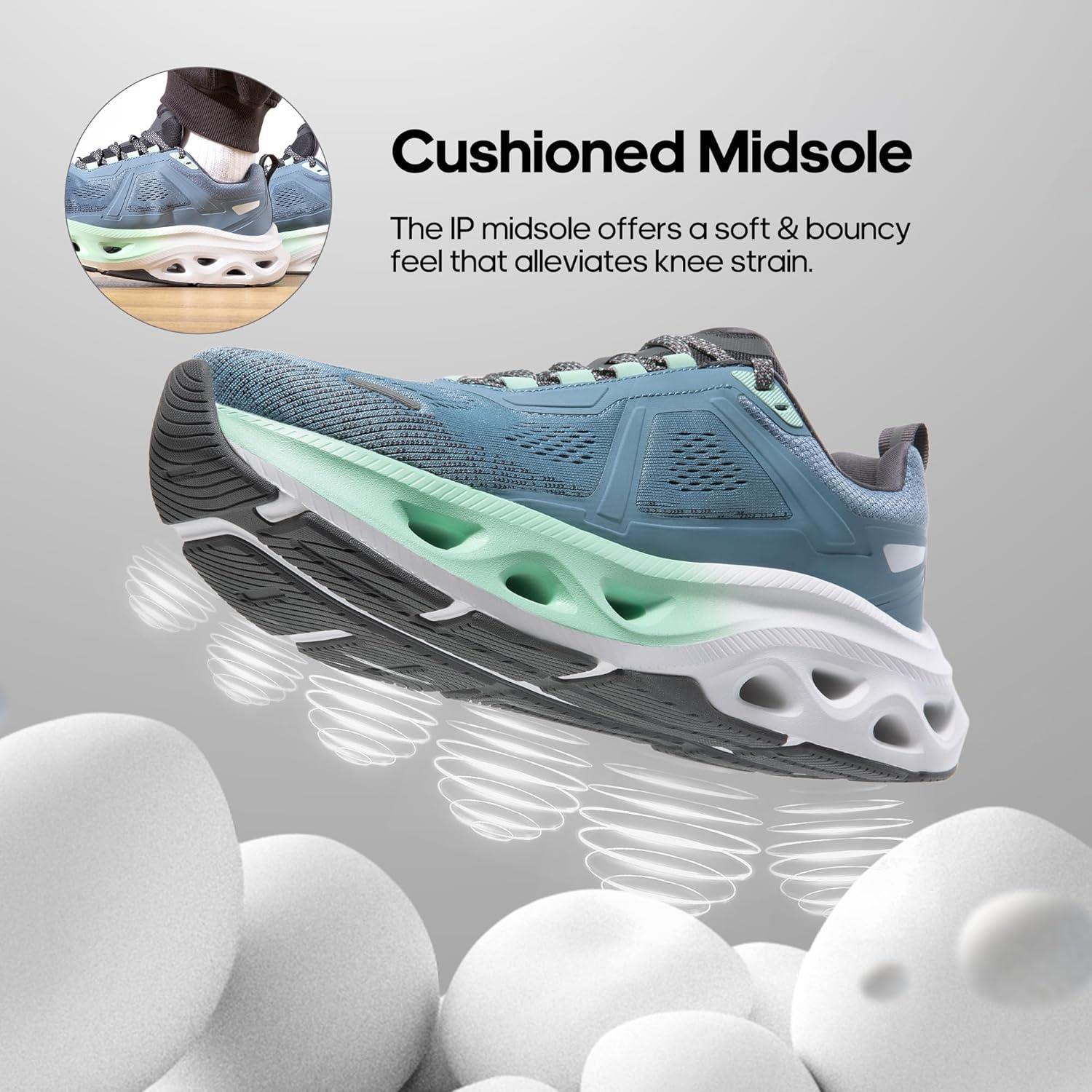 imageNORTIV 8 Mens Comfortable Walking Shoes MovePropel Athletic Breathable Gym Workout Tennis Jogging Cross Training Non Slip Fashion Running SneakersBlue