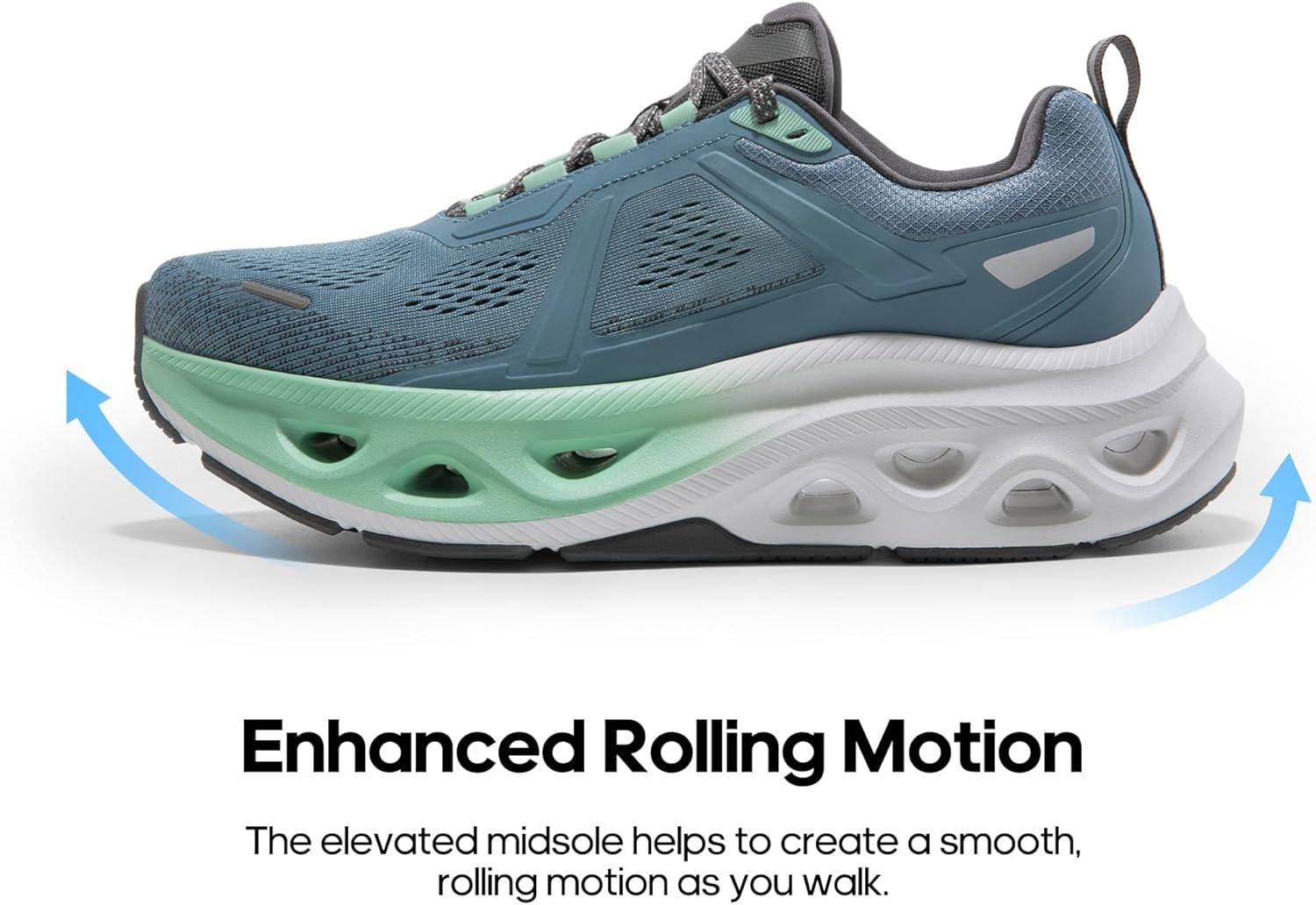 imageNORTIV 8 Mens Comfortable Walking Shoes MovePropel Athletic Breathable Gym Workout Tennis Jogging Cross Training Non Slip Fashion Running SneakersBlue