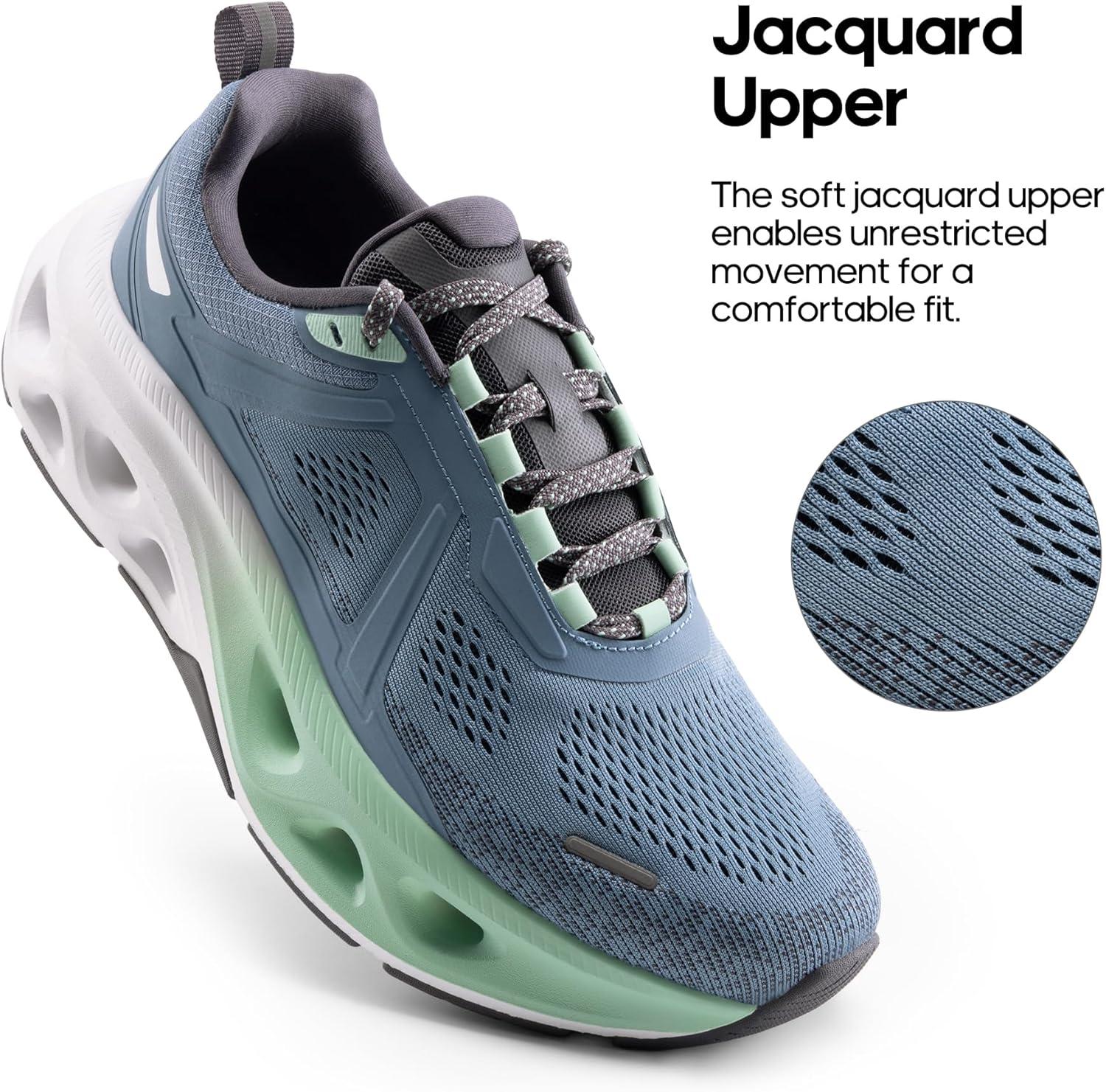 imageNORTIV 8 Mens Comfortable Walking Shoes MovePropel Athletic Breathable Gym Workout Tennis Jogging Cross Training Non Slip Fashion Running SneakersBlue