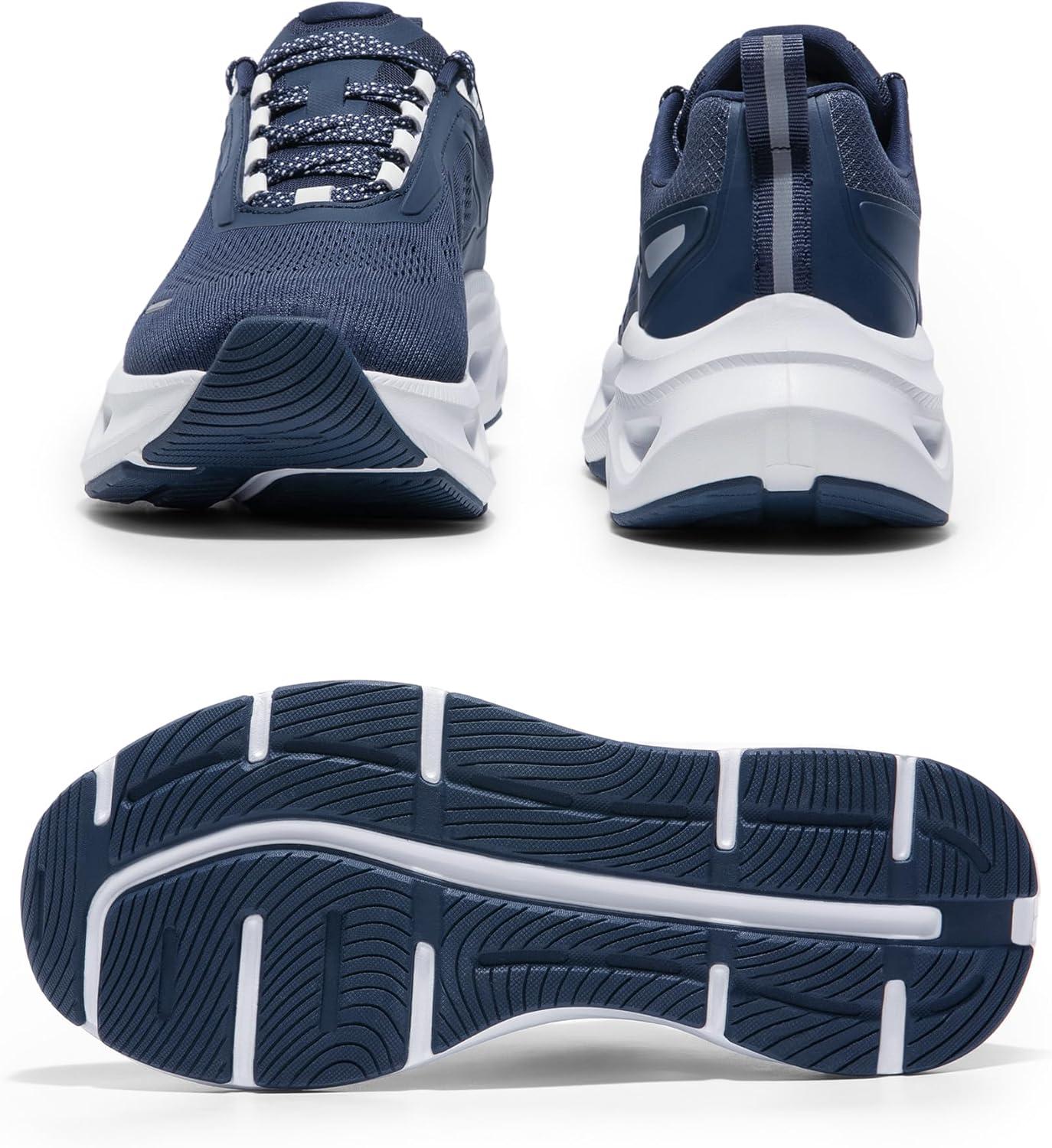 imageNORTIV 8 Mens Comfortable Walking Shoes MovePropel Athletic Breathable Gym Workout Tennis Jogging Cross Training Non Slip Fashion Running SneakersDark Blue