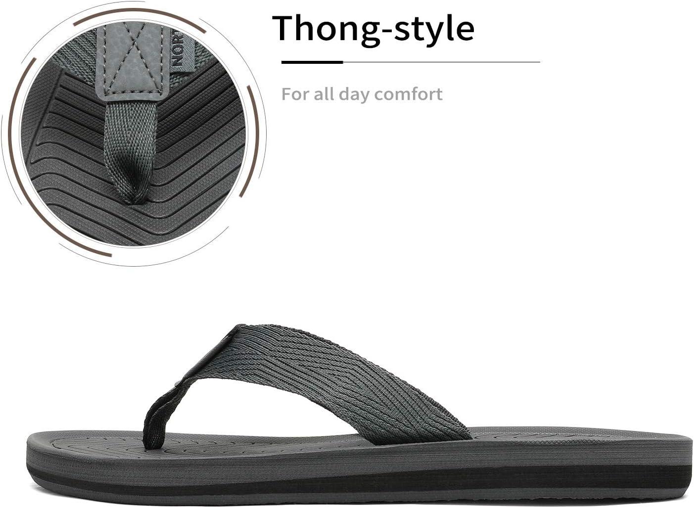 imageNORTIV 8 Mens Flip Flops Thong Sandals Comfortable Light Weight Beach Shoes REVIVA