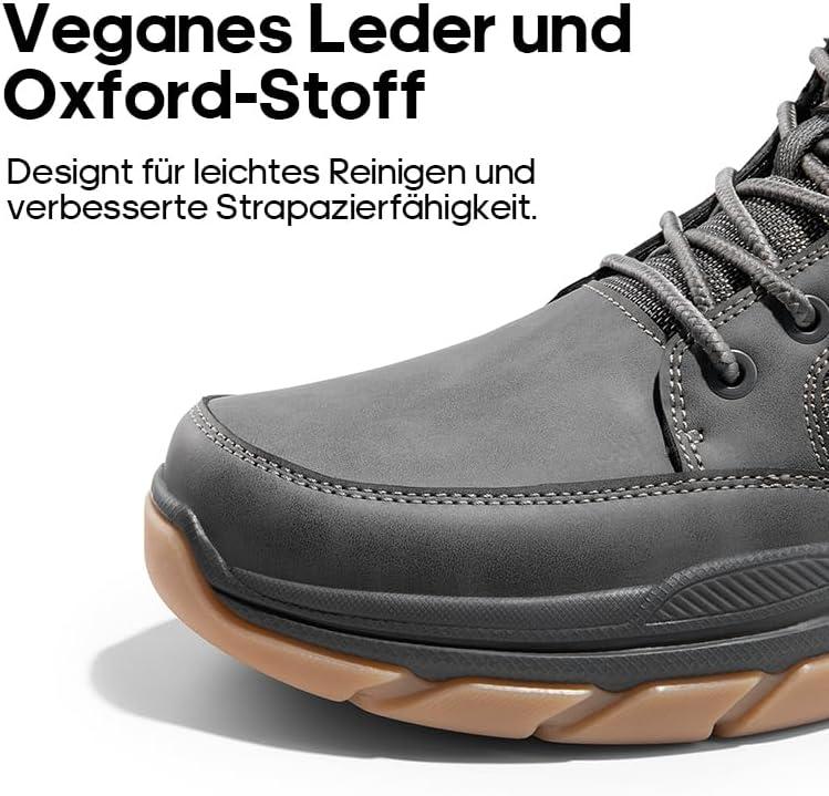 imageNORTIV 8 Mens Hiking Boots Lightweight Fashion Casual Chukka Ankle Boots ElevationGrey