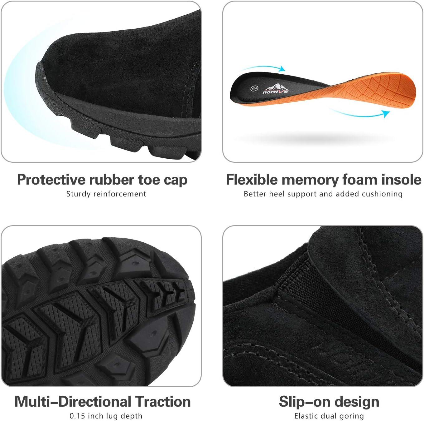 imageNORTIV 8 Mens Slip On Loafer Walking ShoesBlack