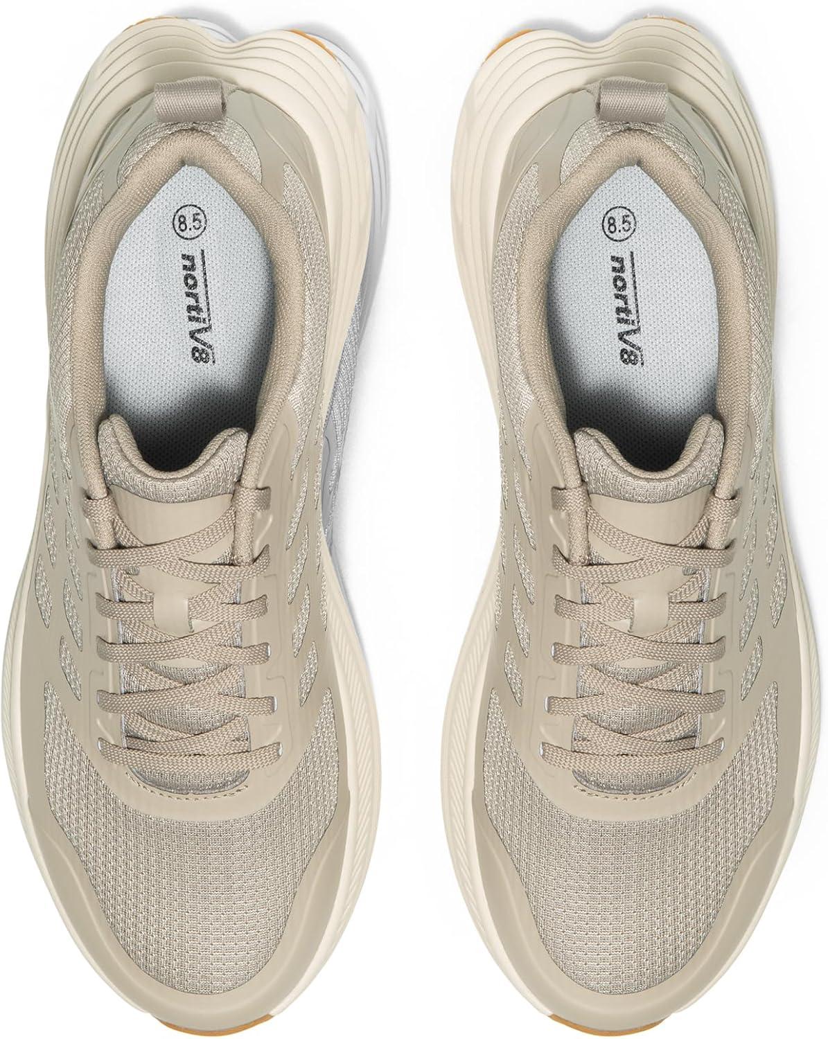 imageNORTIV 8 Mens Walking Running Tennis Cushioning Shoes ActiveFloat Non Slip Athletic Gym Workout Jogging Comfortable SneakersApricot