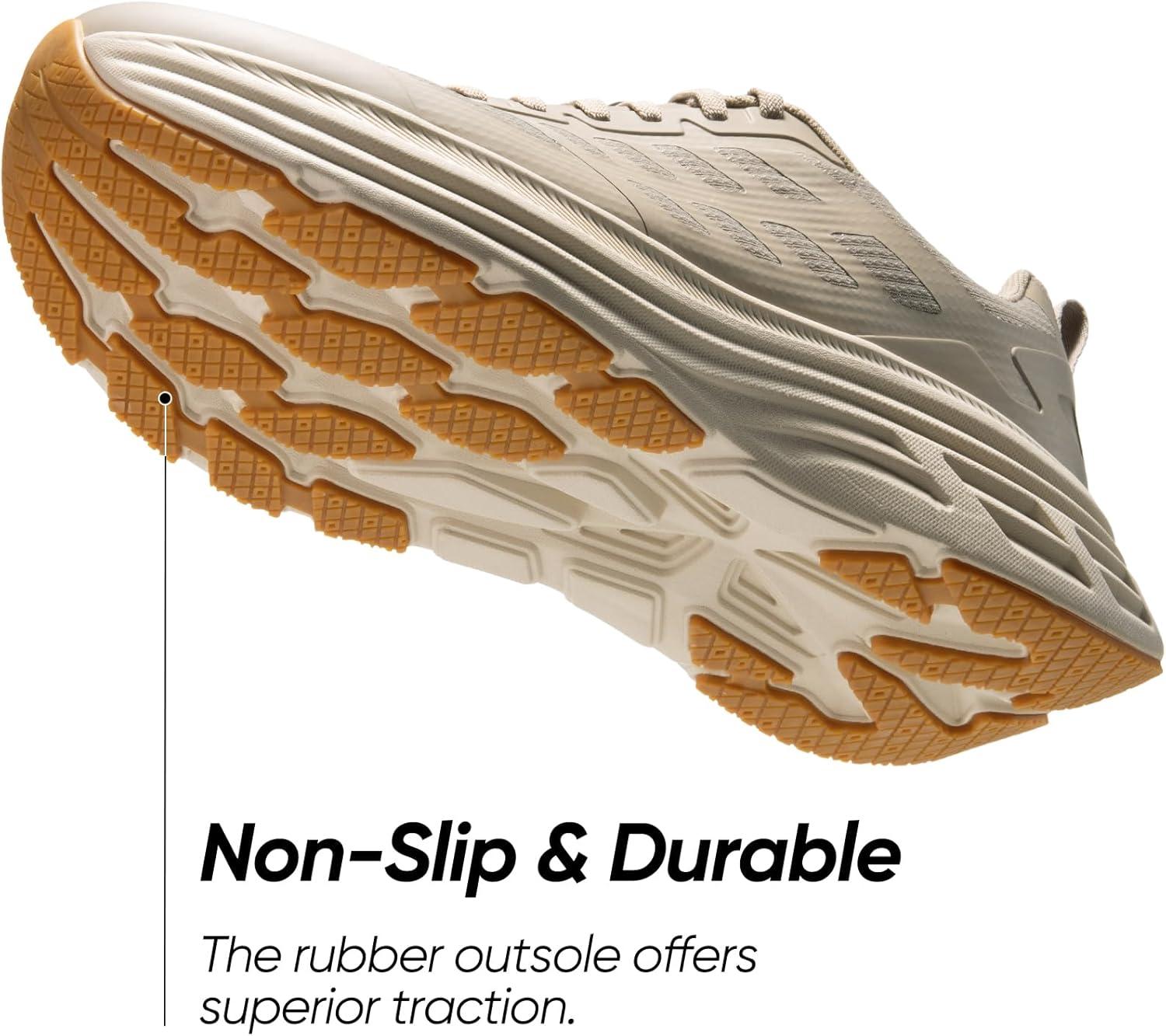 imageNORTIV 8 Mens Walking Running Tennis Cushioning Shoes ActiveFloat Non Slip Athletic Gym Workout Jogging Comfortable SneakersApricot