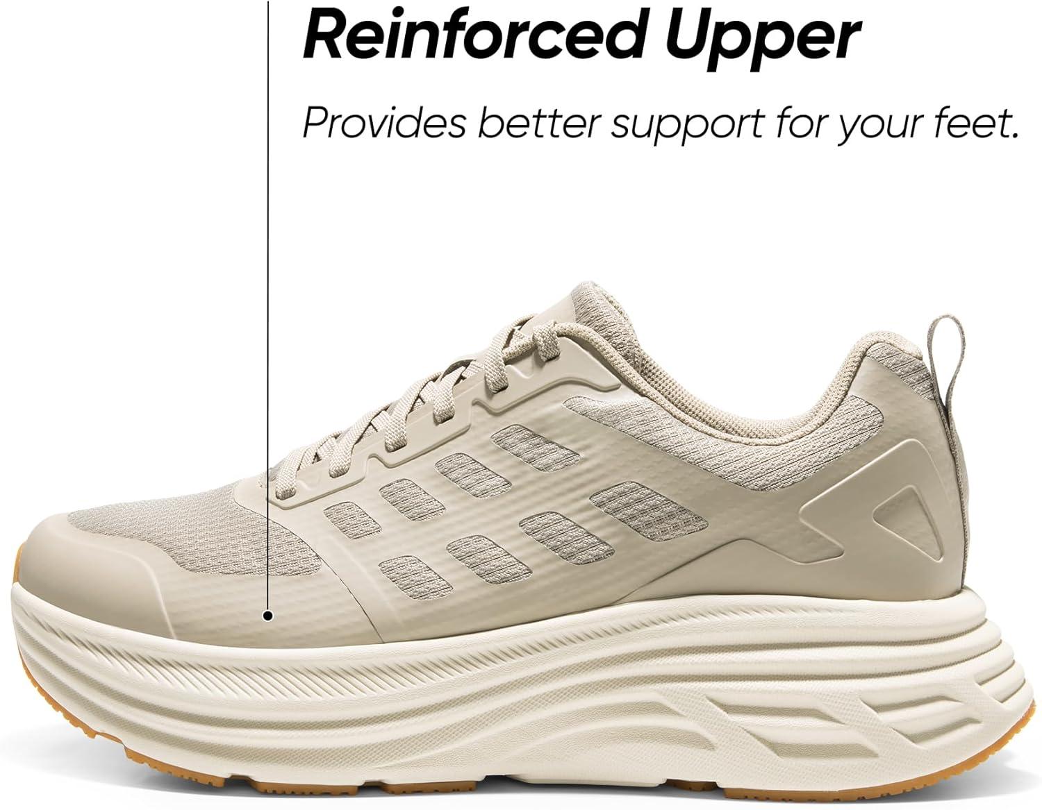 imageNORTIV 8 Mens Walking Running Tennis Cushioning Shoes ActiveFloat Non Slip Athletic Gym Workout Jogging Comfortable SneakersApricot