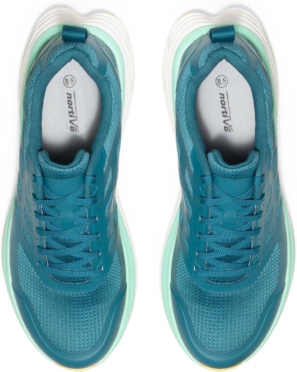 imageNORTIV 8 Mens Walking Running Tennis Cushioning Shoes ActiveFloat Non Slip Athletic Gym Workout Jogging Comfortable SneakersBlue Green