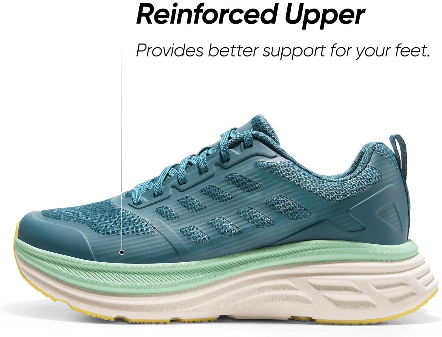 imageNORTIV 8 Mens Walking Running Tennis Cushioning Shoes ActiveFloat Non Slip Athletic Gym Workout Jogging Comfortable SneakersBlue Green