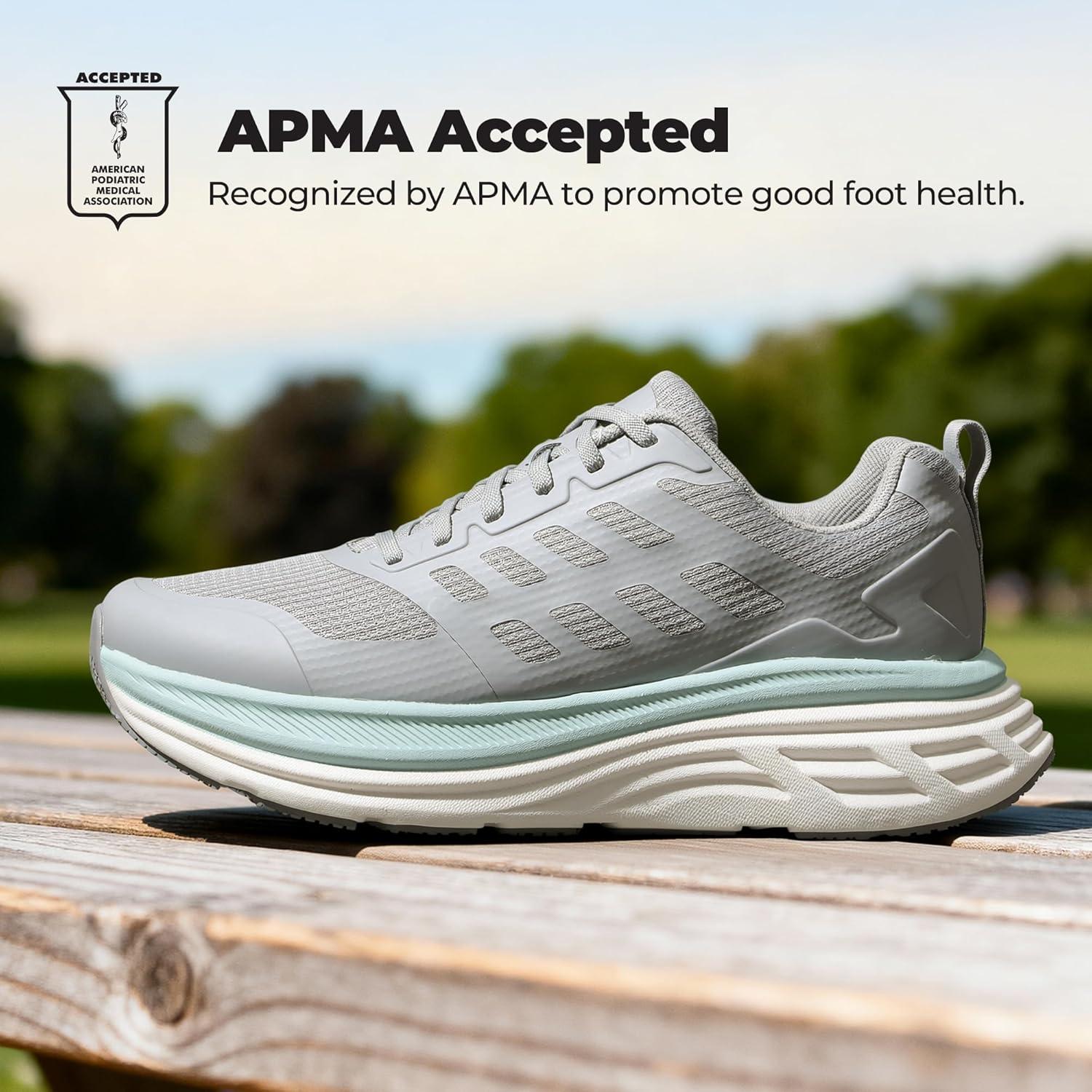 imageNORTIV 8 Mens Walking Running Tennis Cushioning Shoes ActiveFloat Non Slip Athletic Gym Workout Jogging Comfortable SneakersGrey