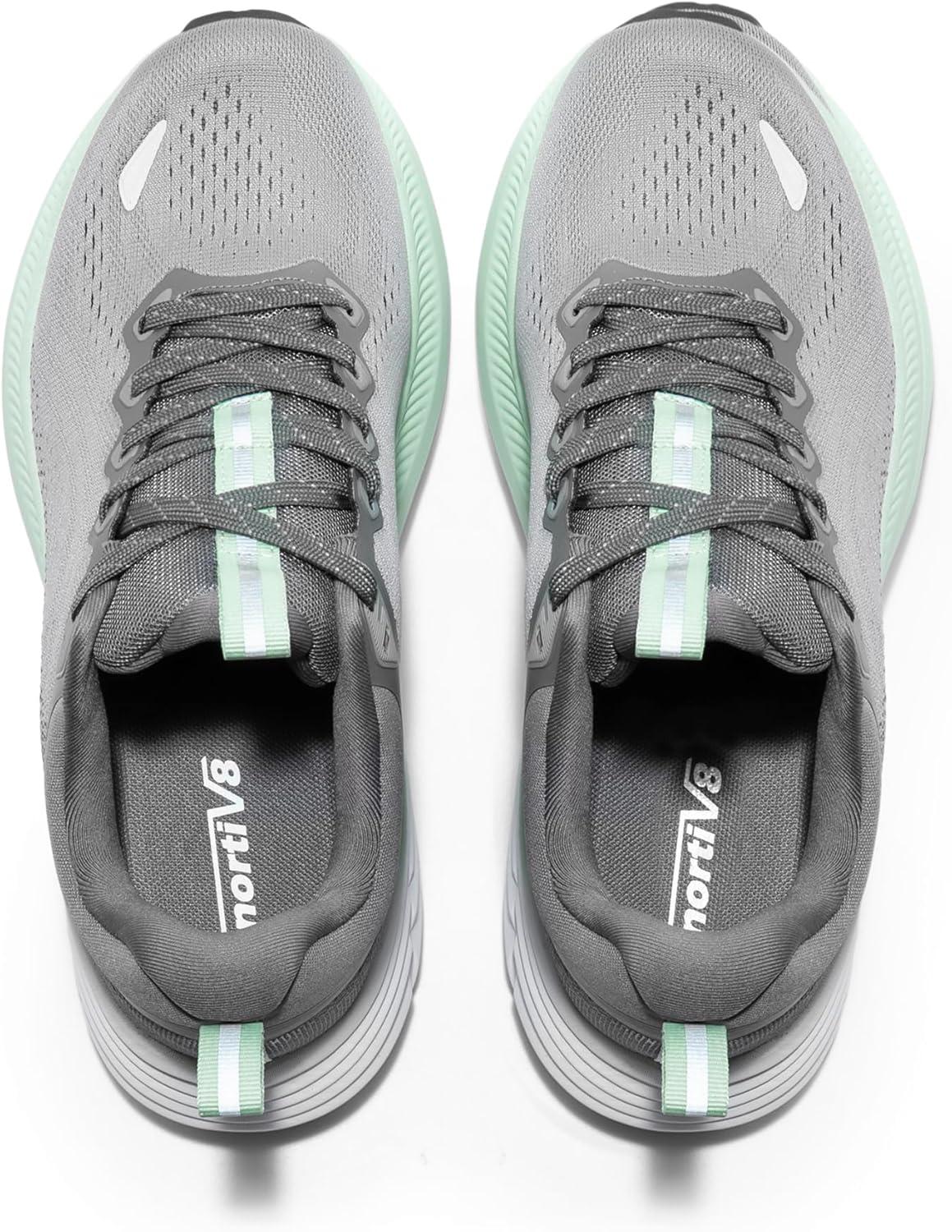 imageNORTIV 8 Mens Walking Shoes Running Tennis Cushioning ActiveBreeze Non Slip Athletic Gym Workout Comfortable Fashion SneakersGrey