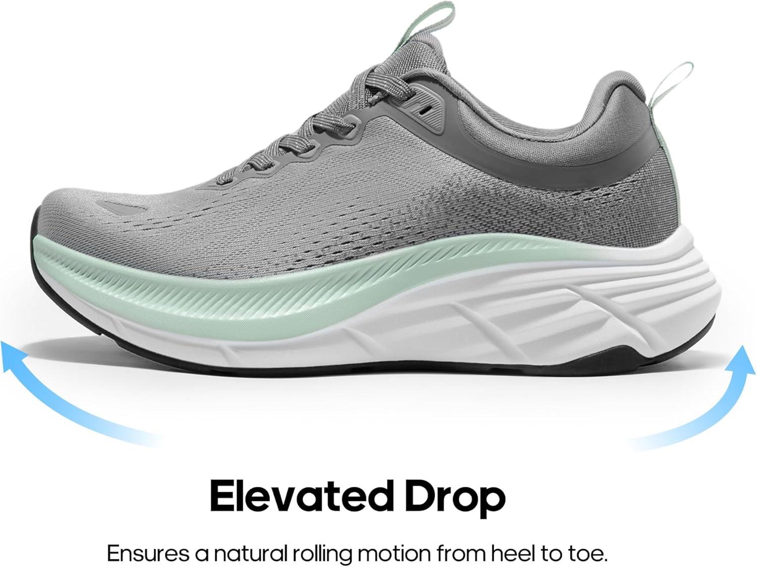 imageNORTIV 8 Mens Walking Shoes Running Tennis Cushioning ActiveBreeze Non Slip Athletic Gym Workout Comfortable Fashion SneakersGrey