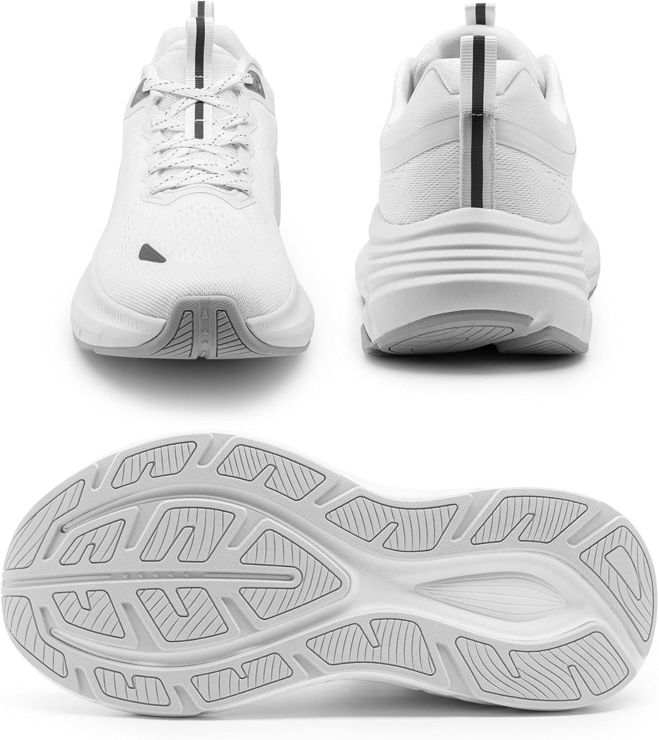 imageNORTIV 8 Mens Walking Shoes Running Tennis Cushioning ActiveBreeze Non Slip Athletic Gym Workout Comfortable Fashion SneakersWhite