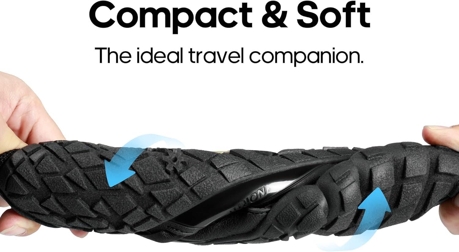 imageNORTIV 8 Mens Water Shoes Barefoot Athletic Lightweight Sports Aqua Shoes Outdoor Swim Fishing Hiking Diving Surf Walking Water Shoe TREKMANBlack