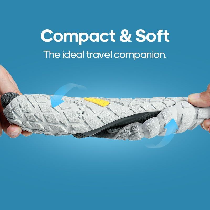 imageNORTIV 8 Mens Water Shoes Barefoot Athletic Lightweight Sports Aqua Shoes Outdoor Swim Fishing Hiking Diving Surf Walking Water Shoe TREKMANGrey