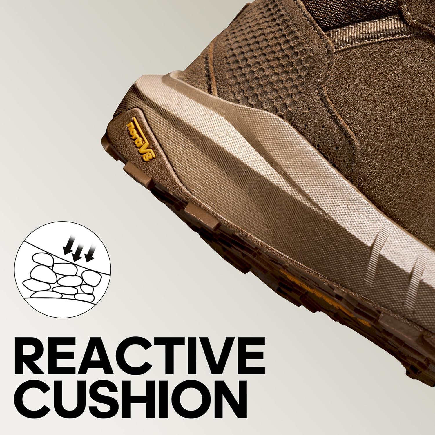 imageNORTIV 8 Mens Waterproof Tactical Work Winter Boots Cushion Sole Lightweight Leather NonSlip Combat Boots with Arch Support for Military Motorcycle Hiking HydroRangeCoyote