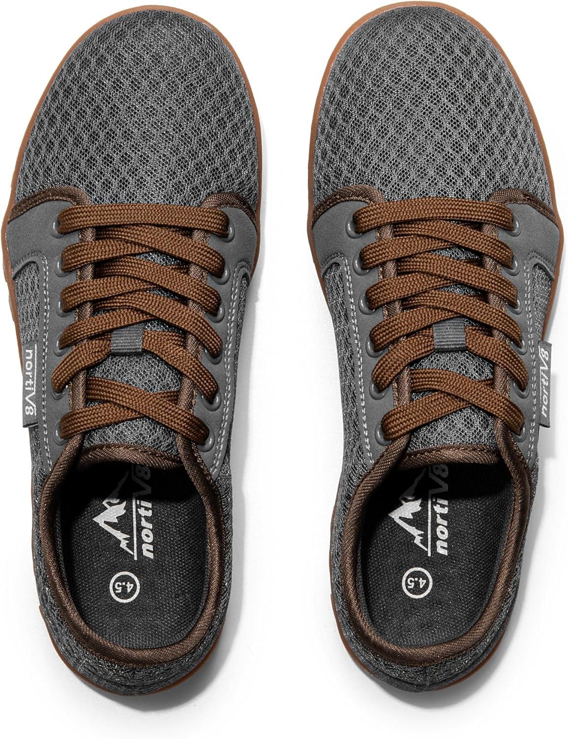 imageNORTIV 8 Mens Womens Quick Dry Water Shoes Barefoot Aqua Swim Shoes for Beach Sports Fishing Hiking Boating ampamp SurfingGrey