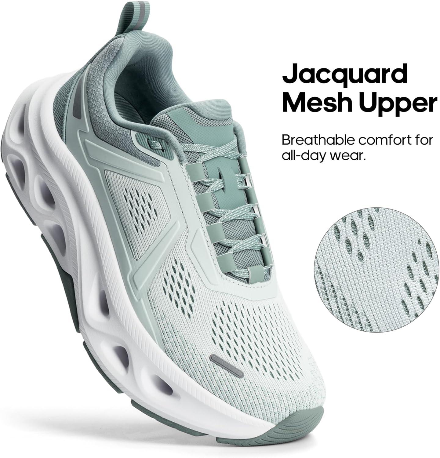 imageNORTIV 8 Womens Comfortable Walking Shoes Running Tennis MovePropel Athletic Gym Workout Jogging Fashion SneakersLight Green