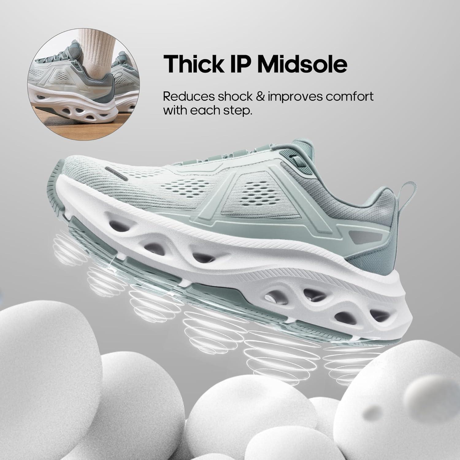 imageNORTIV 8 Womens Comfortable Walking Shoes Running Tennis MovePropel Athletic Gym Workout Jogging Fashion SneakersLight Green