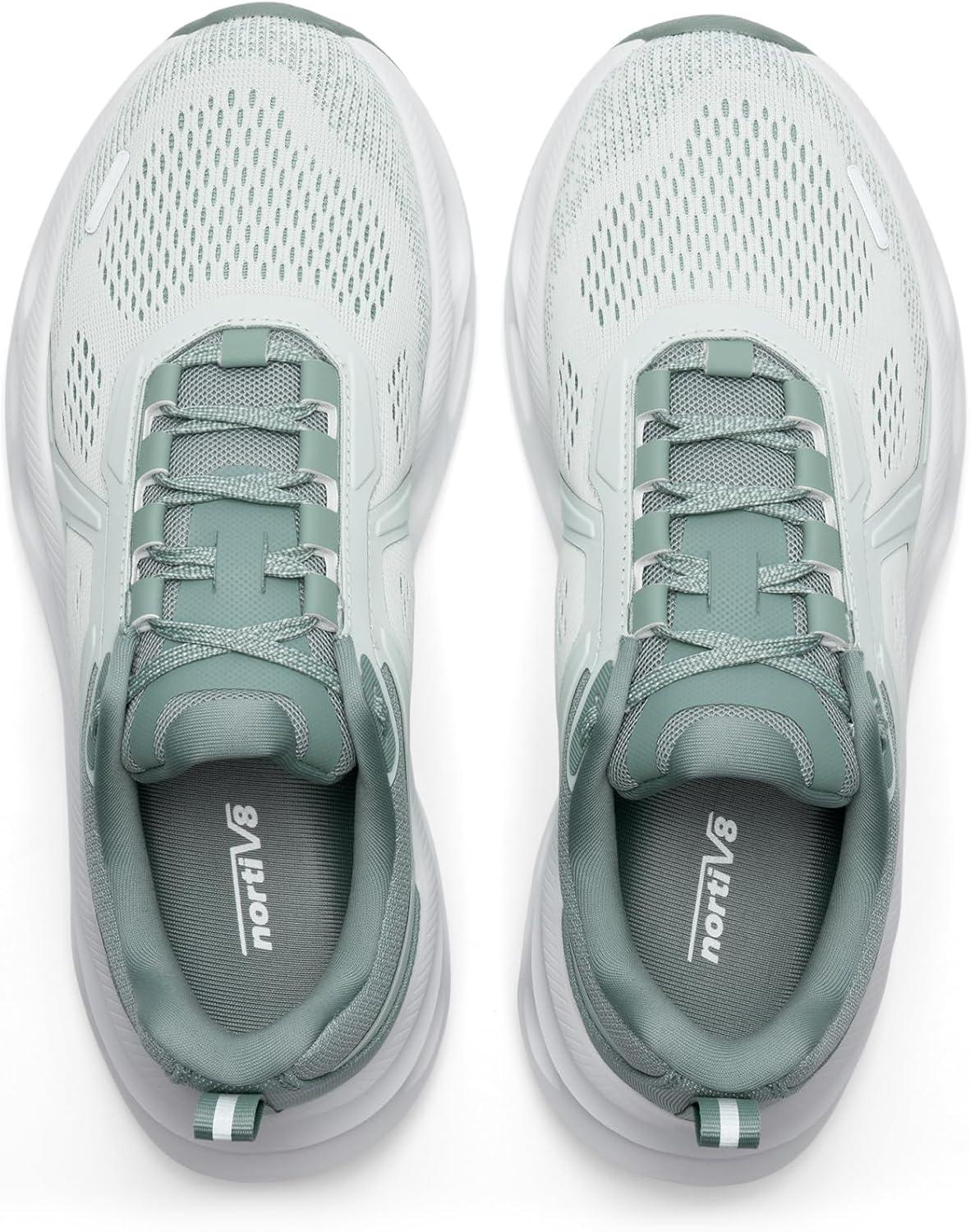 imageNORTIV 8 Womens Comfortable Walking Shoes Running Tennis MovePropel Athletic Gym Workout Jogging Fashion SneakersLight Green