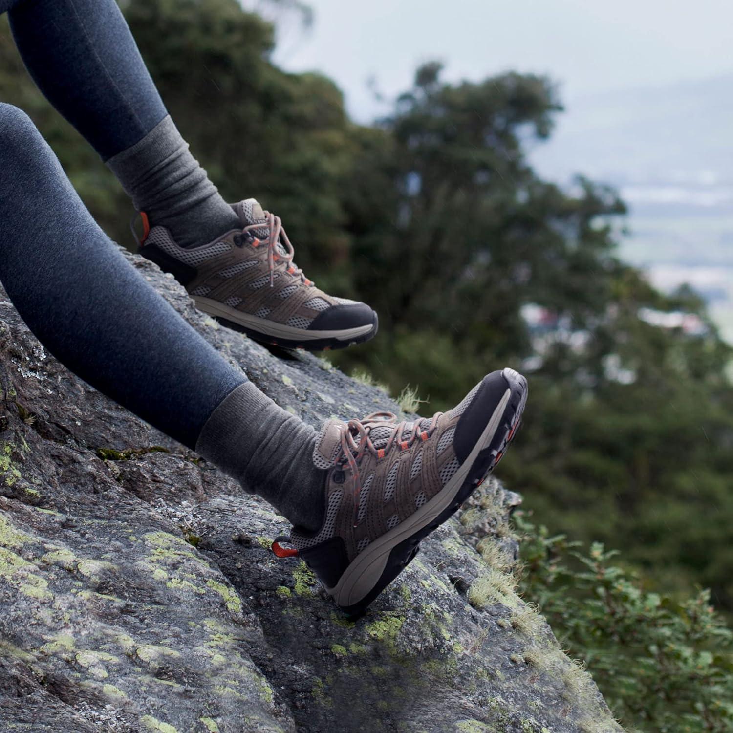 imageNORTIV 8 Womens Hiking Shoes Lightweight Breathable Mesh Walking Sneakers Outdoor Work Shoes WanderKhaki