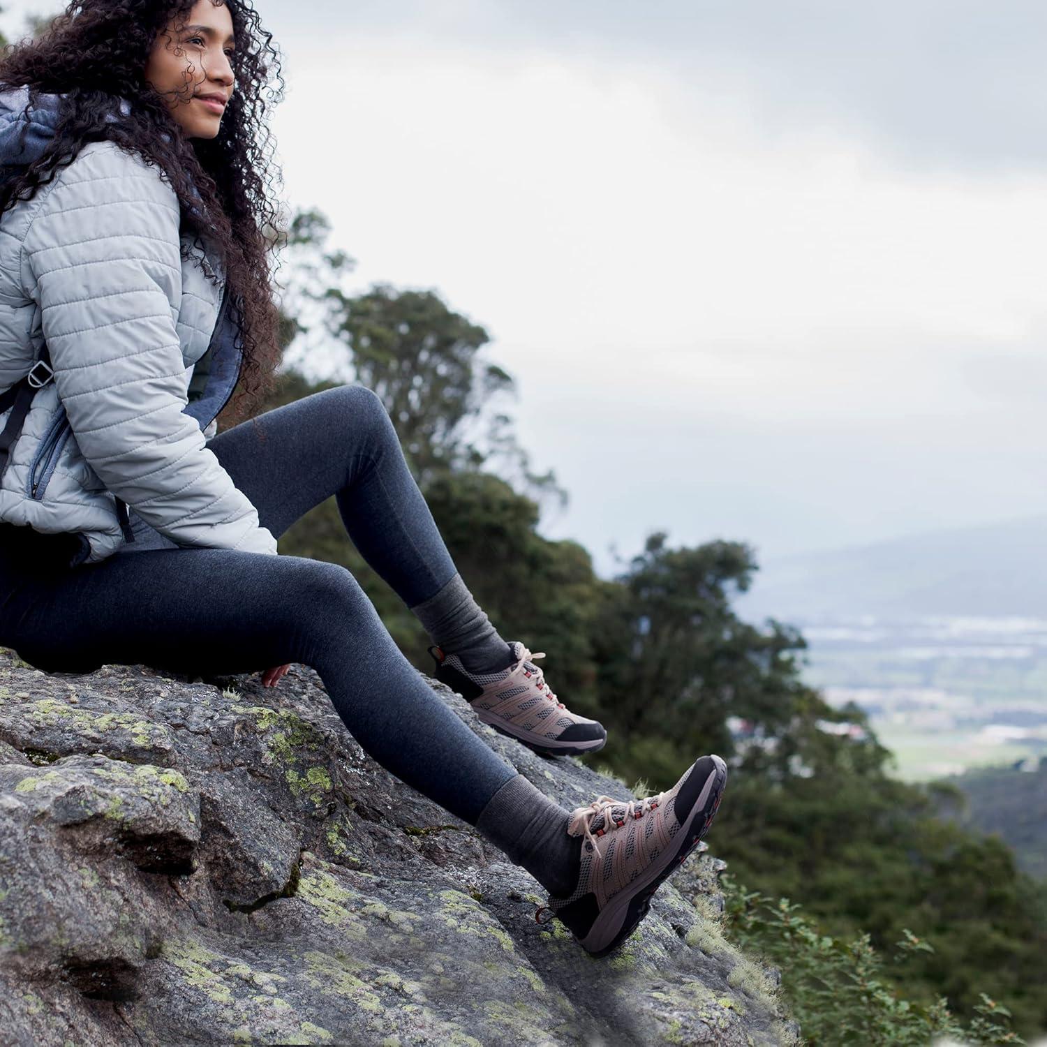 imageNORTIV 8 Womens Hiking Shoes Lightweight Breathable Mesh Walking Sneakers Outdoor Work Shoes WanderSand