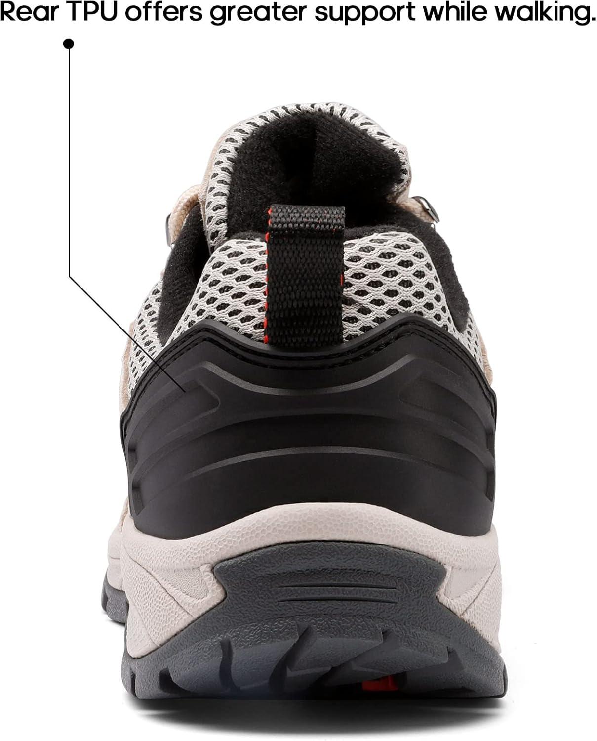 imageNORTIV 8 Womens Hiking Shoes Lightweight Breathable Mesh Walking Sneakers Outdoor Work Shoes WanderSand