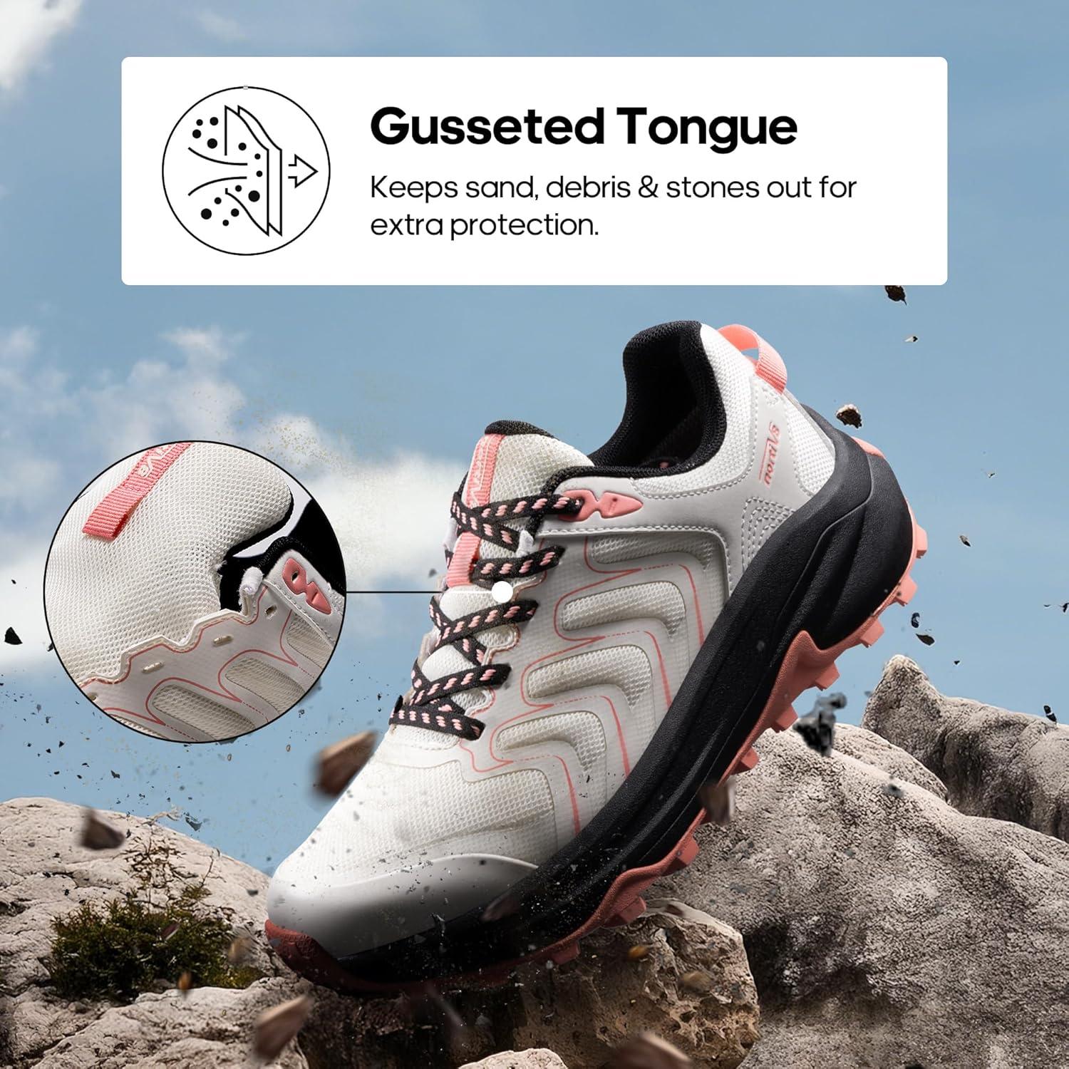 imageNORTIV 8 Womens Hiking Shoes Lightweight Walking Sneakers with Arch Support Outdoor Work Camping Tennis Workout Cross Training EchoKhaki