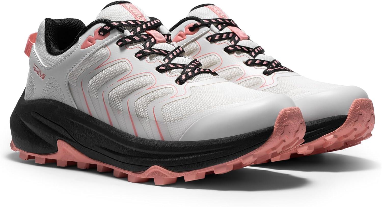 imageNORTIV 8 Womens Hiking Shoes Lightweight Walking Sneakers with Arch Support Outdoor Work Camping Tennis Workout Cross Training EchoKhaki