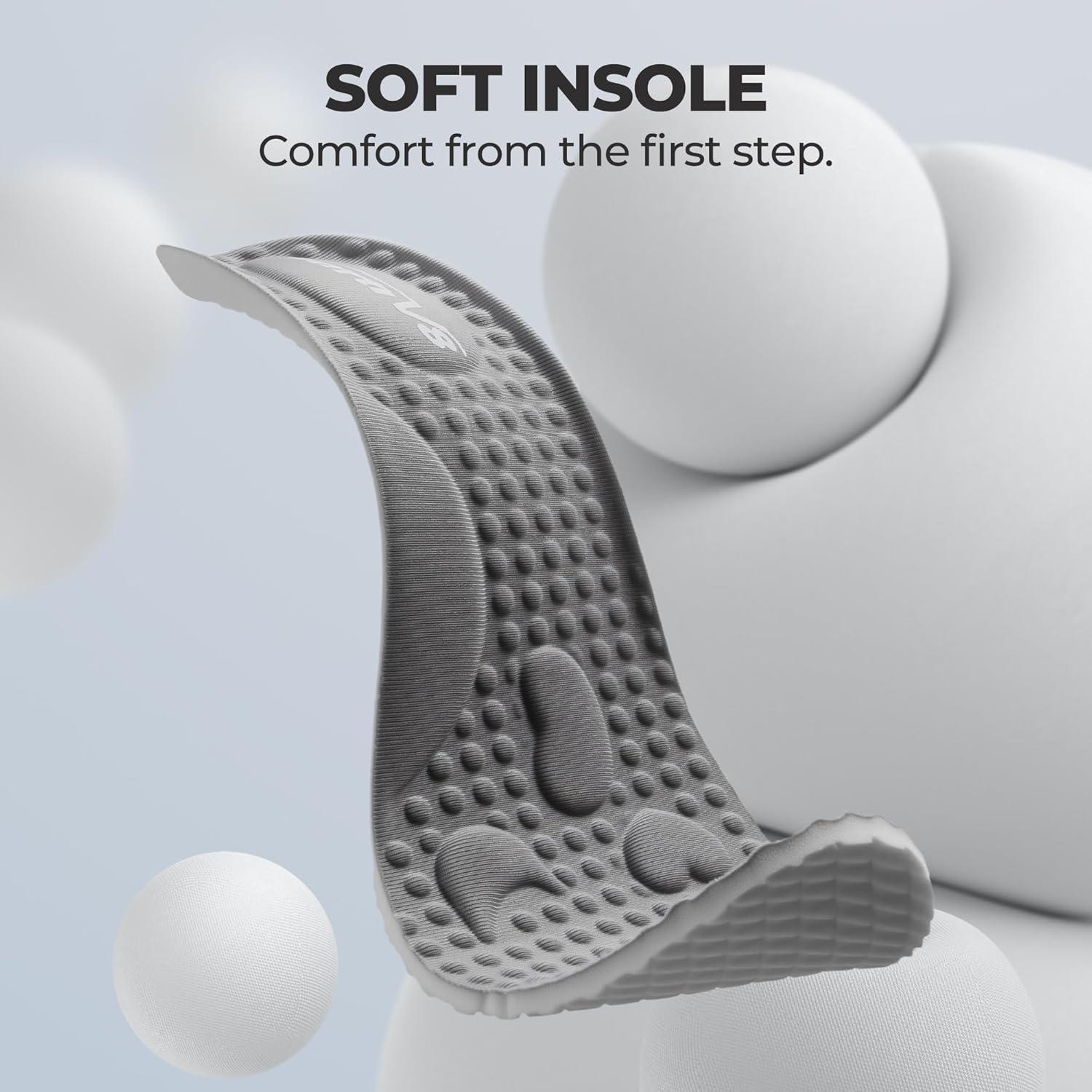 imageNORTIV 8 Womens Slip on Walking Shoes Hands Free NonSlip Lightweight Gym Workout Casual Comfort Breathable Running Tennis SwiftSleek Fashion SneakersGrey