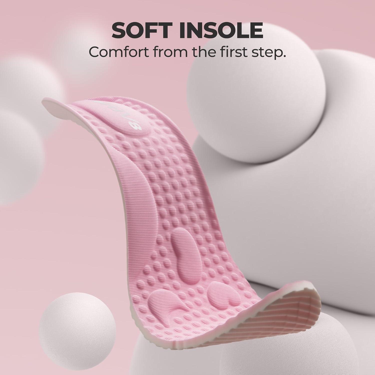 imageNORTIV 8 Womens Slip on Walking Shoes Hands Free NonSlip Lightweight Gym Workout Casual Comfort Breathable Running Tennis SwiftSleek Fashion SneakersPink