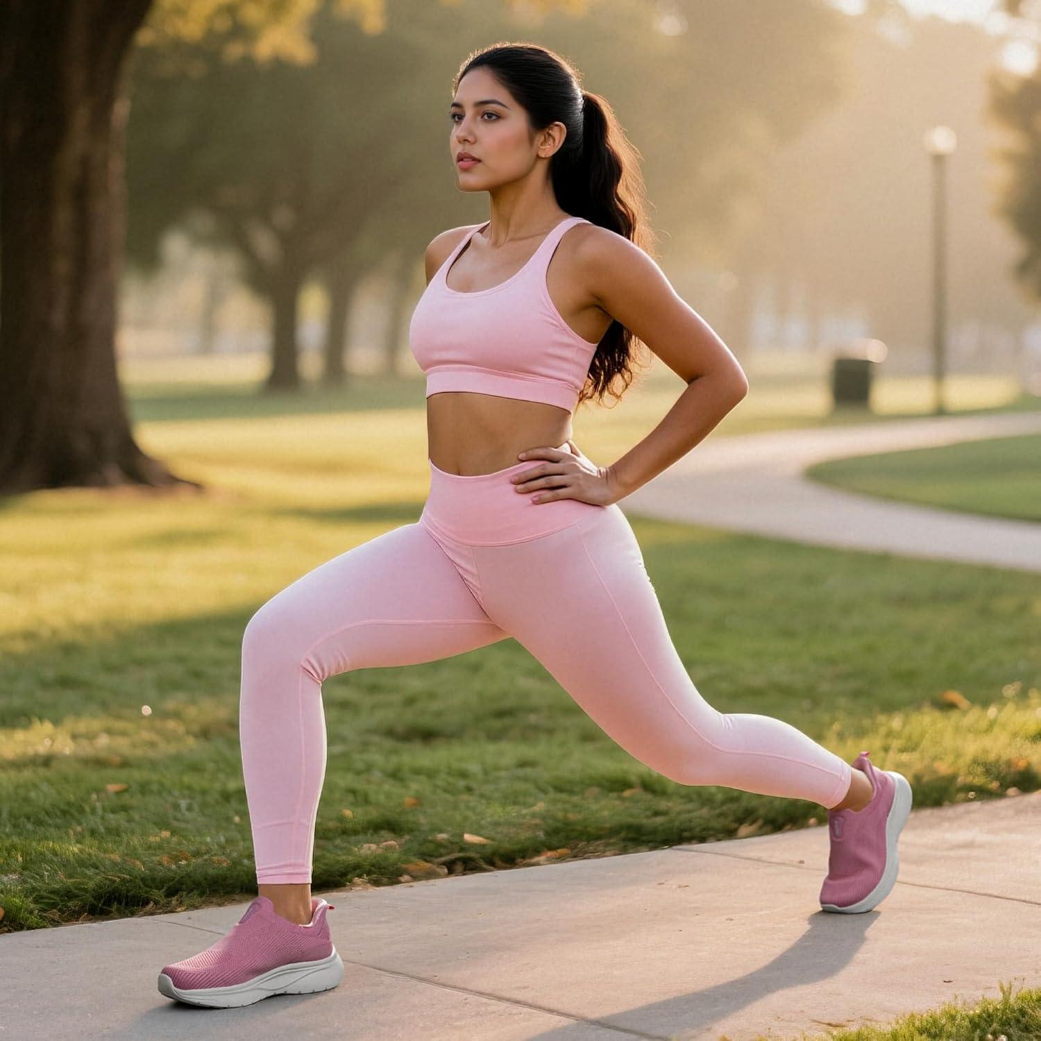 imageNORTIV 8 Womens Slip on Walking Shoes Hands Free NonSlip Lightweight Gym Workout Casual Comfort Breathable Running Tennis SwiftSleek Fashion SneakersPink