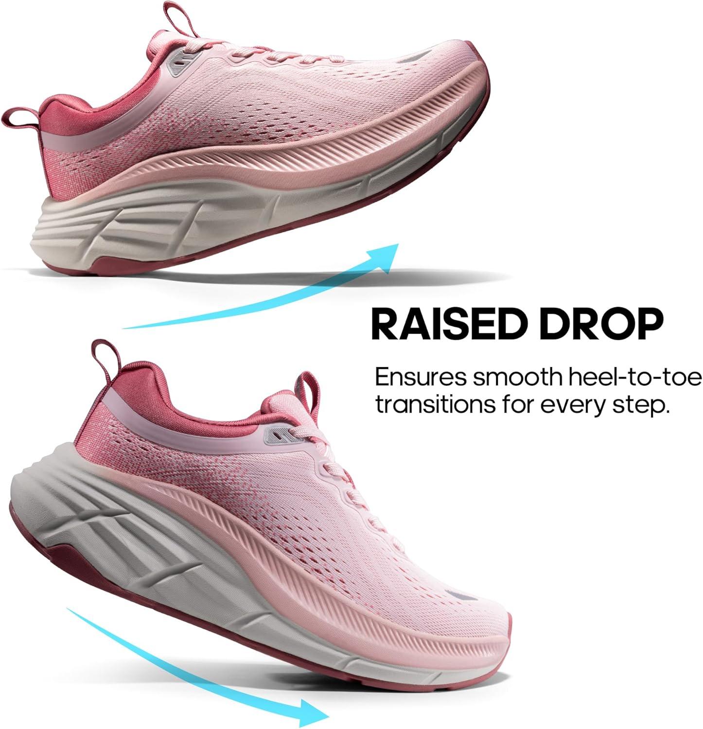 imageNORTIV 8 Womens Walking Shoes Cushion Comfortable ActiveBreeze Running Tennis Shoes NonSlip Workout Gym Sports Athletic Breathable Fashion SneakersPink