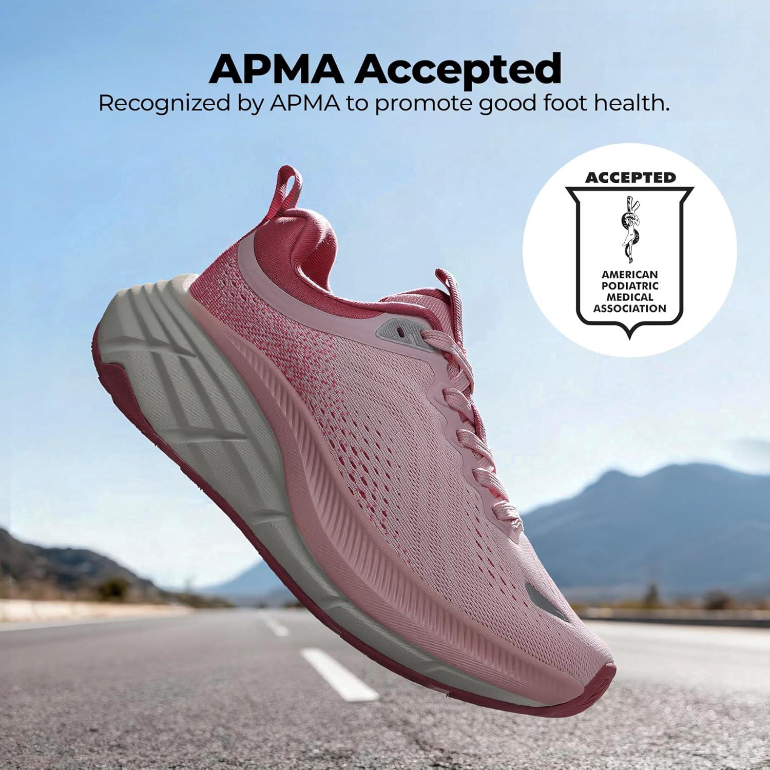 imageNORTIV 8 Womens Walking Shoes Cushion Comfortable ActiveBreeze Running Tennis Shoes NonSlip Workout Gym Sports Athletic Breathable Fashion SneakersPink