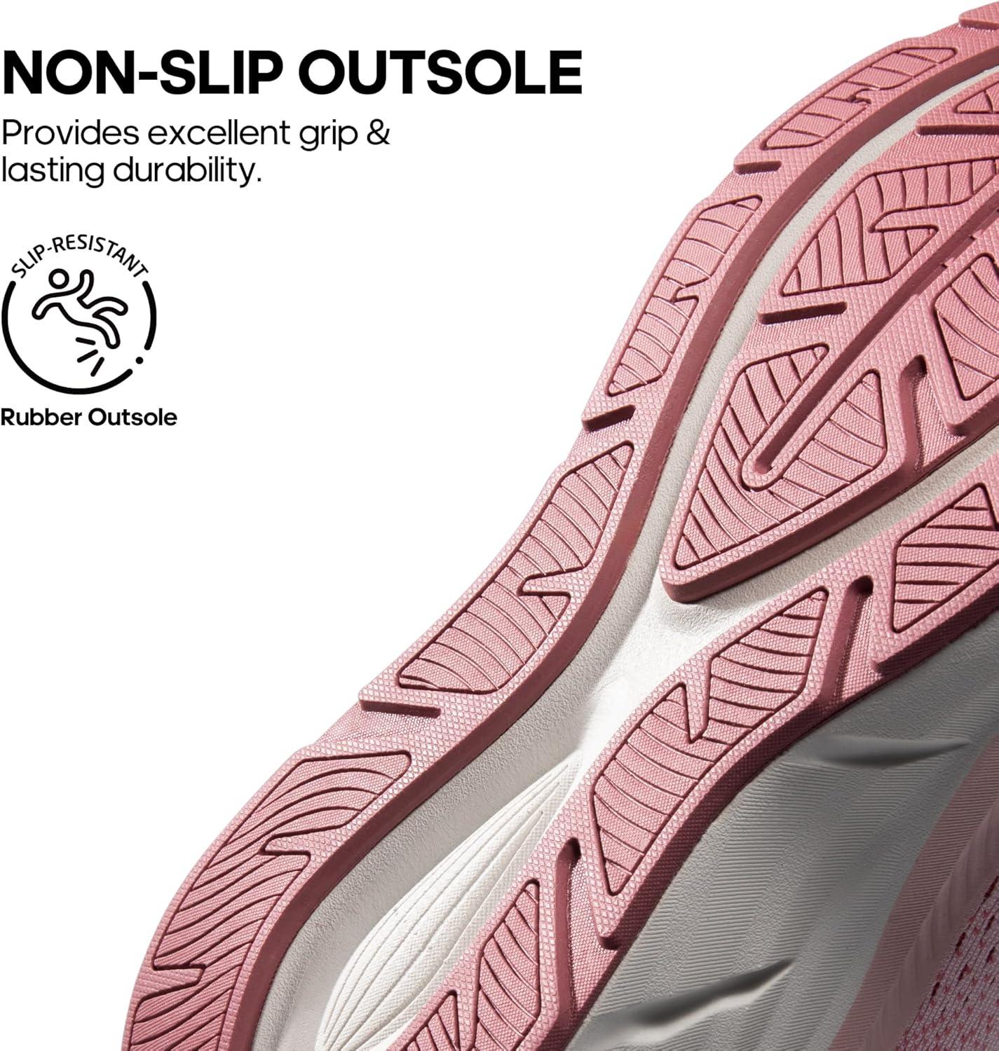 imageNORTIV 8 Womens Walking Shoes Cushion Comfortable ActiveBreeze Running Tennis Shoes NonSlip Workout Gym Sports Athletic Breathable Fashion SneakersPink