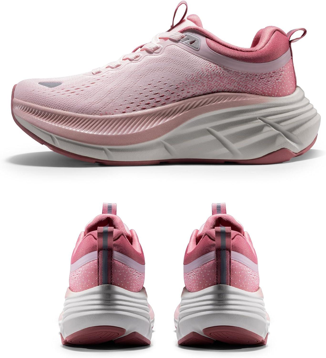 imageNORTIV 8 Womens Walking Shoes Cushion Comfortable ActiveBreeze Running Tennis Shoes NonSlip Workout Gym Sports Athletic Breathable Fashion SneakersPink