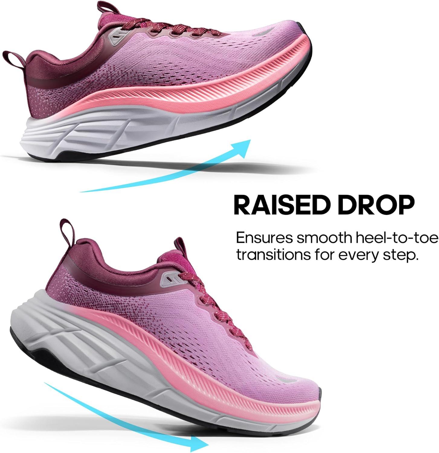 imageNORTIV 8 Womens Walking Shoes Cushion Comfortable ActiveBreeze Running Tennis Shoes NonSlip Workout Gym Sports Athletic Breathable Fashion SneakersPurple