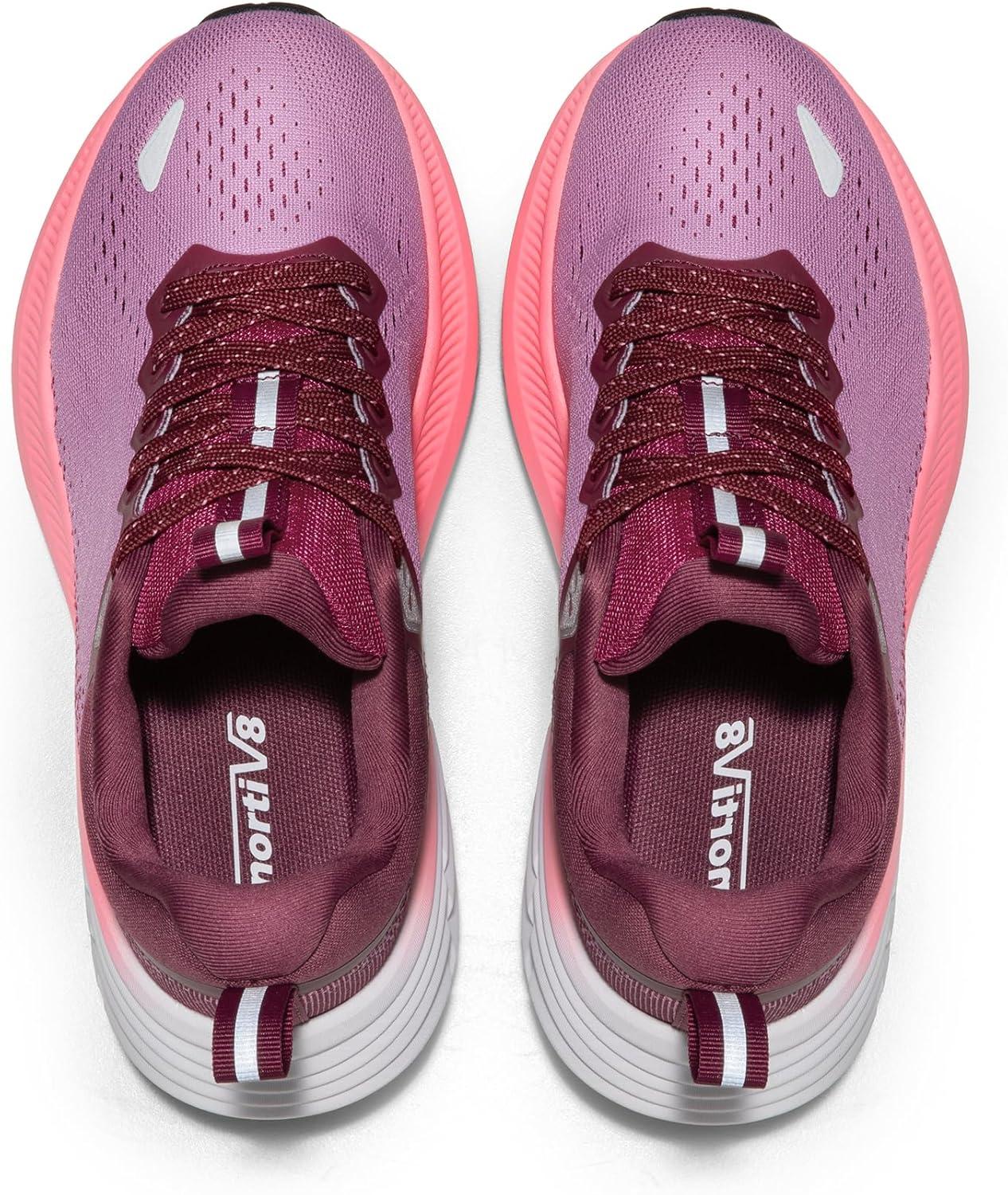 imageNORTIV 8 Womens Walking Shoes Cushion Comfortable ActiveBreeze Running Tennis Shoes NonSlip Workout Gym Sports Athletic Breathable Fashion SneakersPurple