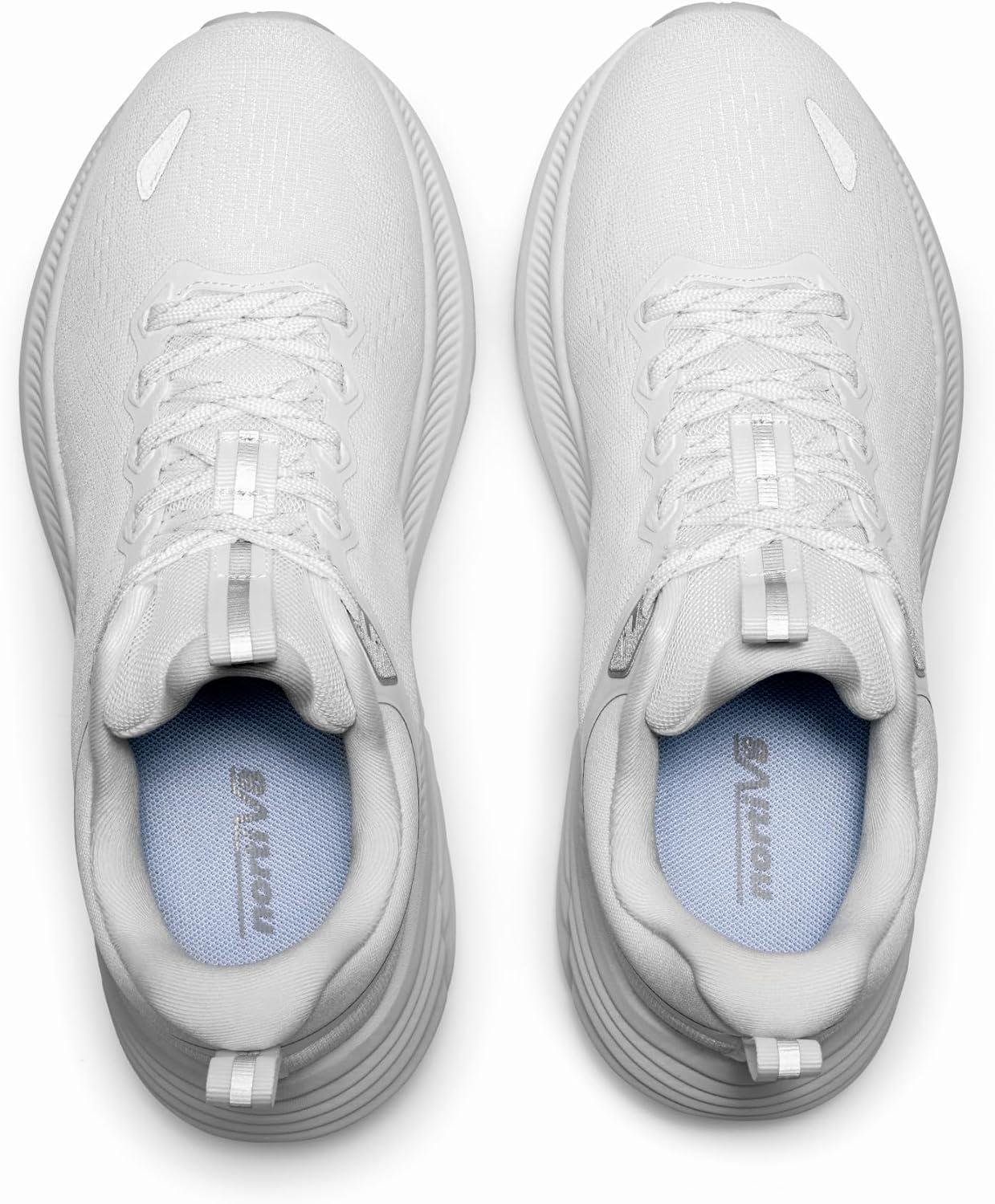 imageNORTIV 8 Womens Walking Shoes Cushion Comfortable ActiveBreeze Running Tennis Shoes NonSlip Workout Gym Sports Athletic Breathable Fashion SneakersWhite