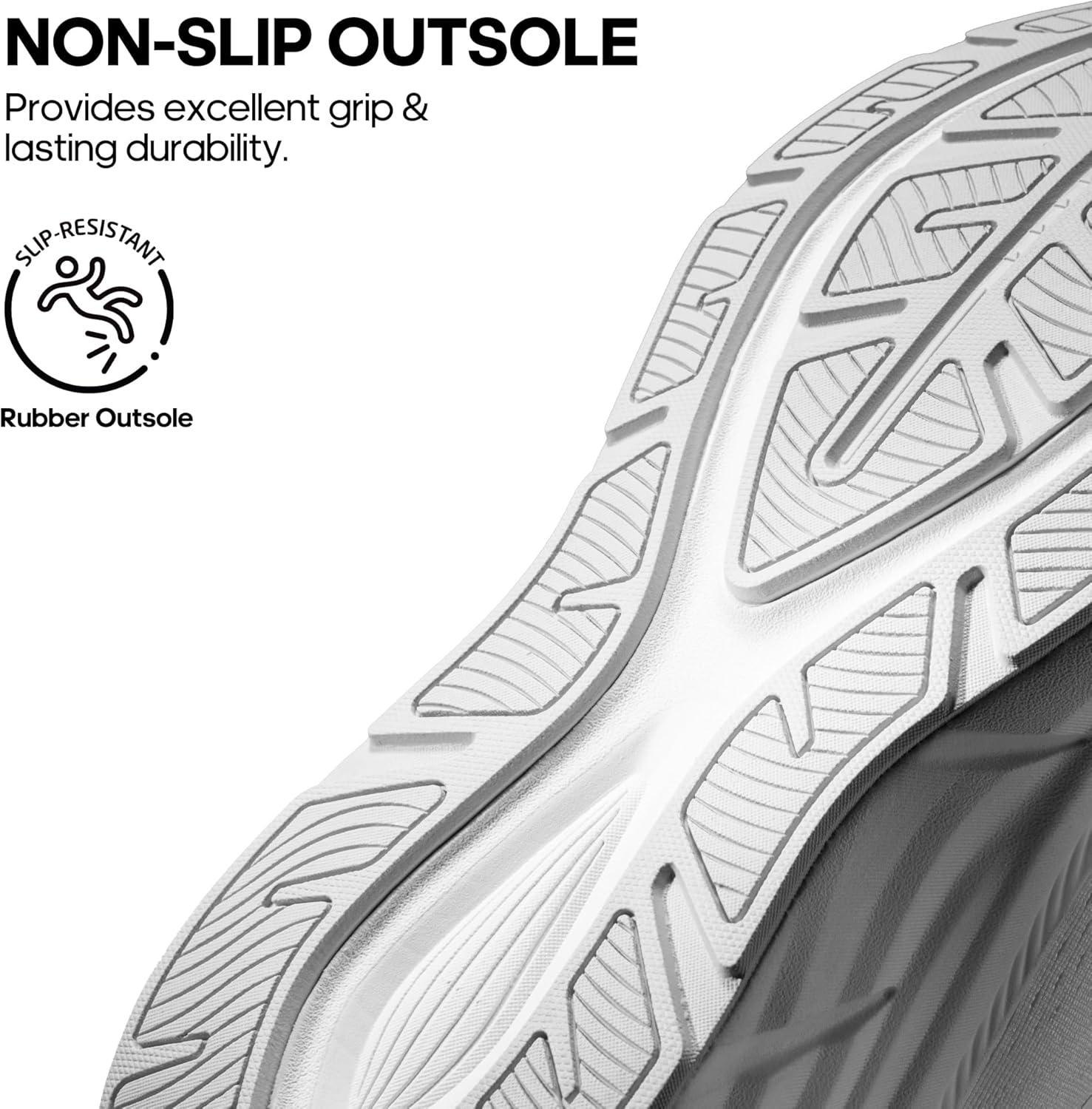 imageNORTIV 8 Womens Walking Shoes Cushion Comfortable ActiveBreeze Running Tennis Shoes NonSlip Workout Gym Sports Athletic Breathable Fashion SneakersWhite