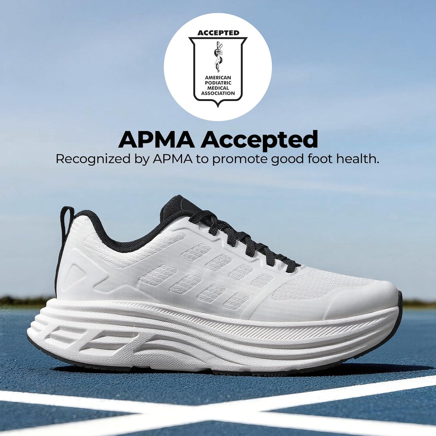 imageNORTIV 8 Womens Walking Shoes Cushion Running Tennis Shoes ActiveFloat NonSlip Comfortable Breathable Workout Gym Sports Athletic Fashion SneakersWhite